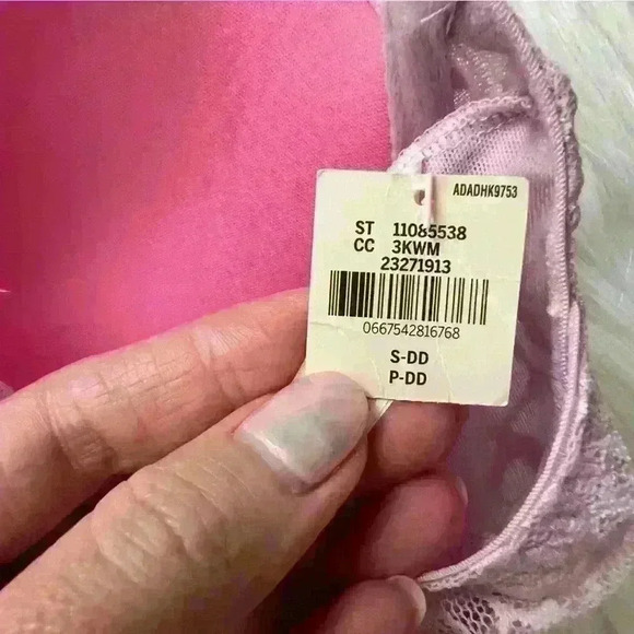 Victoria's Secret PINK Bralette Blush Pink Lace Top Small DD NWT - Picture 4 of 6